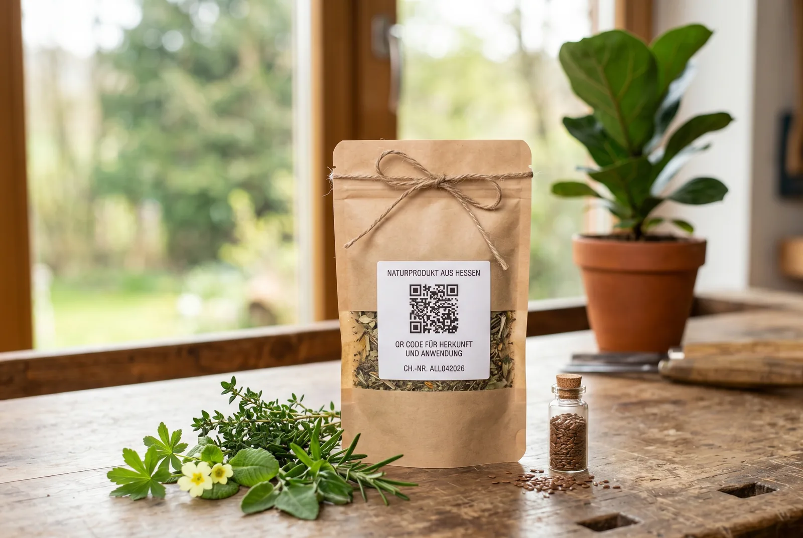 Produkt mit QR-Code und digitalem Artikelpass